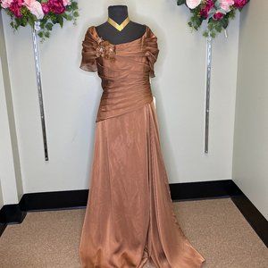 Jade by Jasmine - Size 12, Caramel - Stunning Evening Gown
